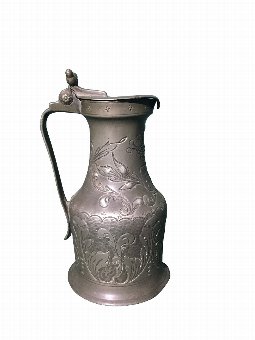 Antique Antique 19th century French pewter flagon