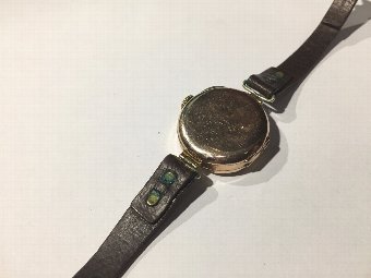 Antique Antique 9ct gold EROS swiss 15 jewel watch