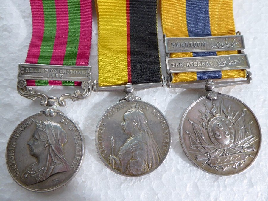 Three Seaforth Highlanders medals c. 1895-1898