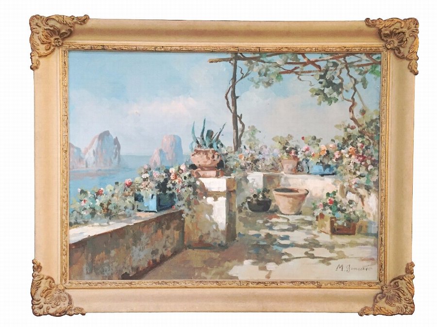 Oil painting on board signed M. Gianni Italian artist - 19th century (1873–1956)