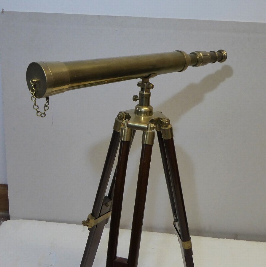 Vintage Childs first telescope on stand
