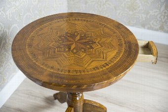 Antique Intarsiated Coffee Table, early 19th Century