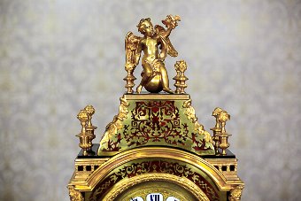 Antique Bracket Clock with Boulle Marquetry, Circa 1885