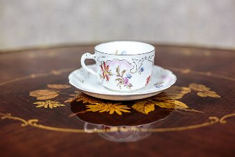 Antique A Porcelain Cup with a Saucer