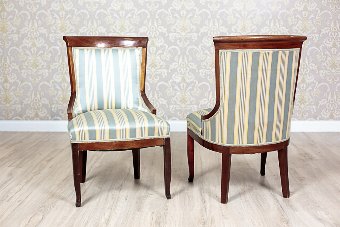 Antique Two Biedermeier Chairs, Circa 1830