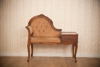 Armchair with Telephone Table from the 2nd Half of the 20th c.
