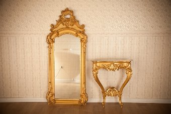 A Mirror with a Console Table, Circa 1870