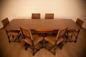 A Table + 7 Chairs, Circa 1930