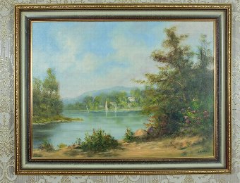 Antique An Oil Painting