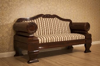 Antique Biedermeier Sofa, Circa 1830