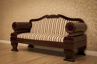 Antique Biedermeier Sofa, Circa 1830