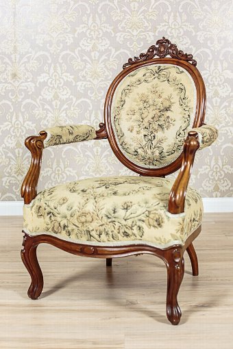 Antique Comfortable Armchair in the Louis Philippe Style