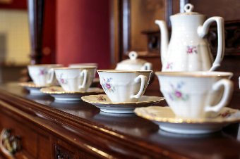 Antique Enchanting, Porcelain Coffee Service for 6 People