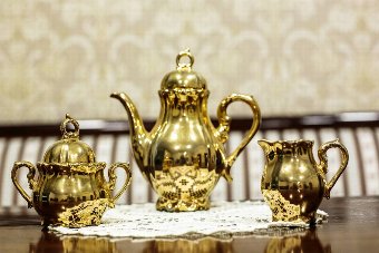 Golden Coffee Set