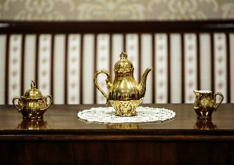 Antique Golden Coffee Set