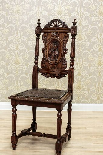 Antique Highly Decorative, Brittany Chairs, Circa 1880, 4 Pieces
