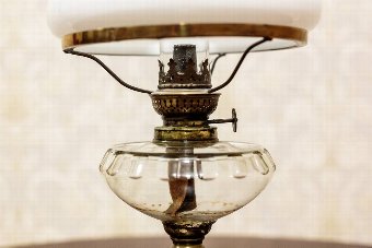 Antique Kerosene Lamp from the 2nd Half of the 19th c. (Circa 1865)
