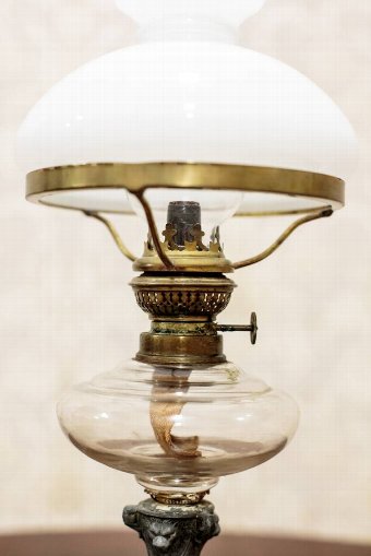 Antique Small Kerosene Lamp, Circa 1900