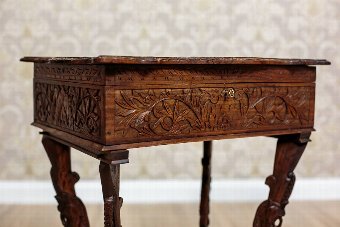 Antique Small Table/Sewing Table, Circa 1890