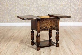 Antique Oaken Stool/Sewing Table, Circa 1930