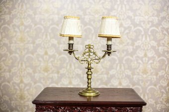 Two-Armed Table Lamp, Circa 1930