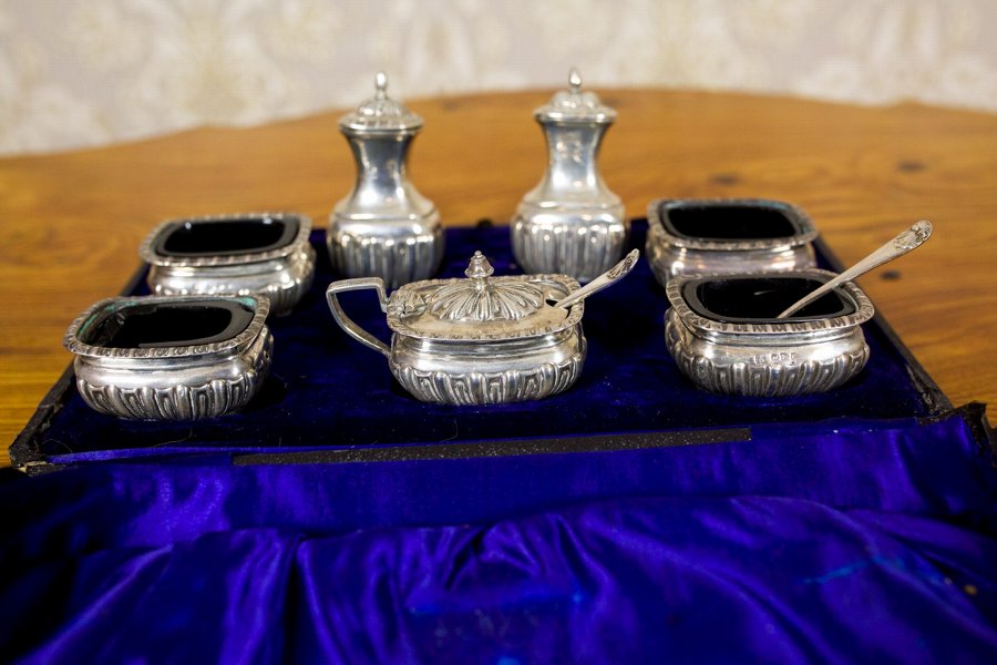 Antique English, Silver Set from the 19th c.