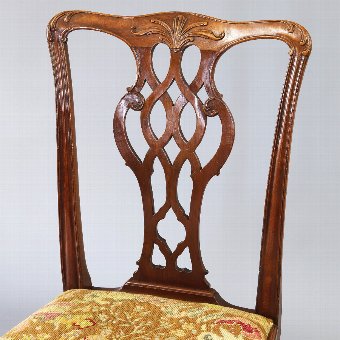 Antique Early George III Mahogany Chair in The Chippendale Style c1760