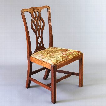 Antique Early George III Mahogany Chair in The Chippendale Style c1760