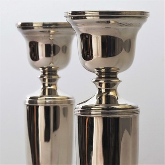Antique Pair of Silver Candlesticks by Northern Goldsmiths Co Birmingham 1927
