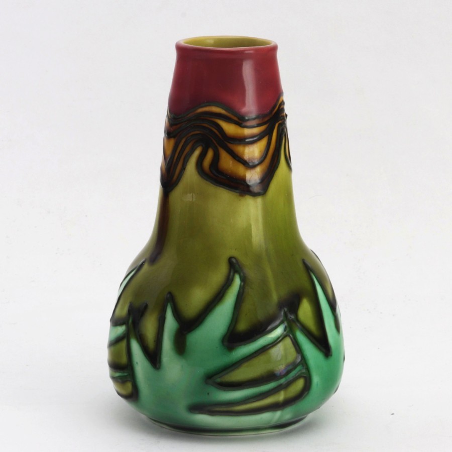Mintons Secessionist Slip Decorated Art Vase 1908