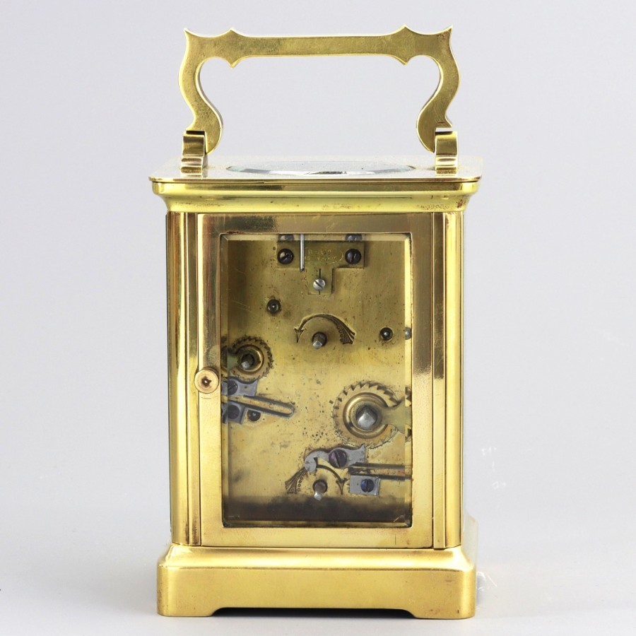Antique Richard & Co Brass Timepiece Carriage Clock With Alarm c1880 ...