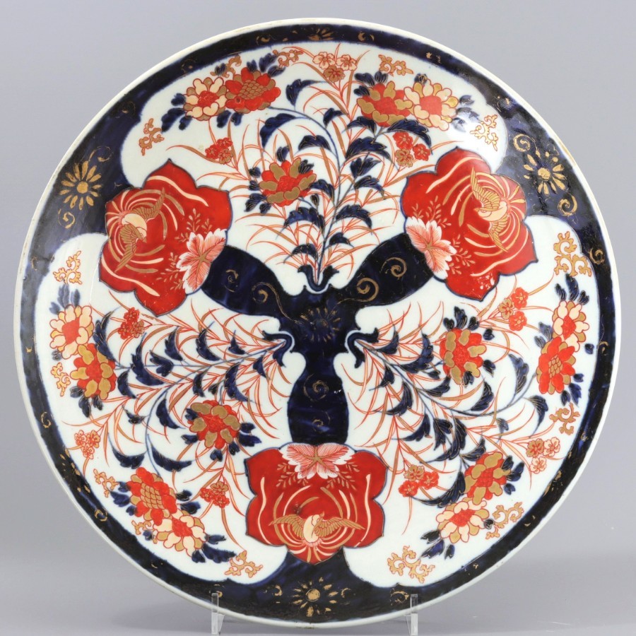Large Japanese Meiji Period Imari / Arita Charger c1880