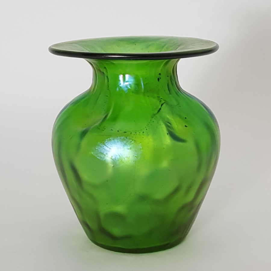 Loetz Iridescent Glass Vase in Crete Rusticana c.1900