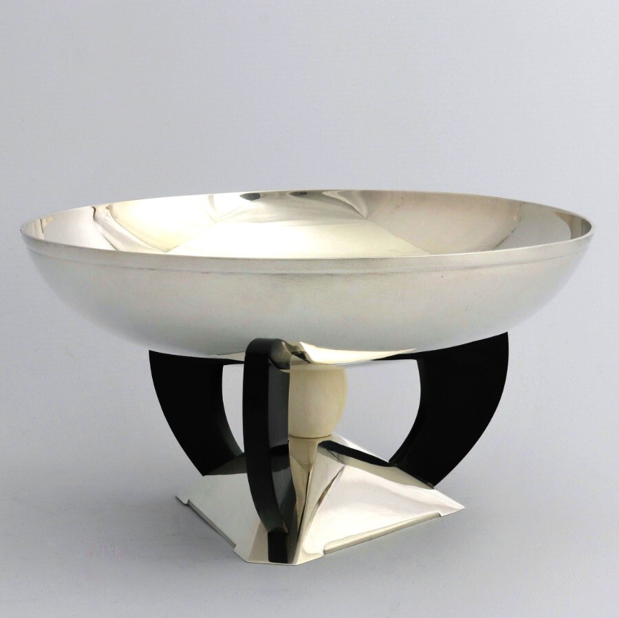 American Art Deco Sterling Silver Tazza Centrepiece Bowl c1930