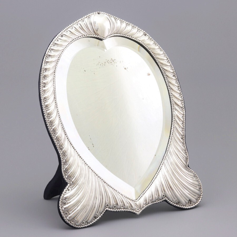 Fine Antique Silver Dressing Table Mirror by William Comyns London 1893