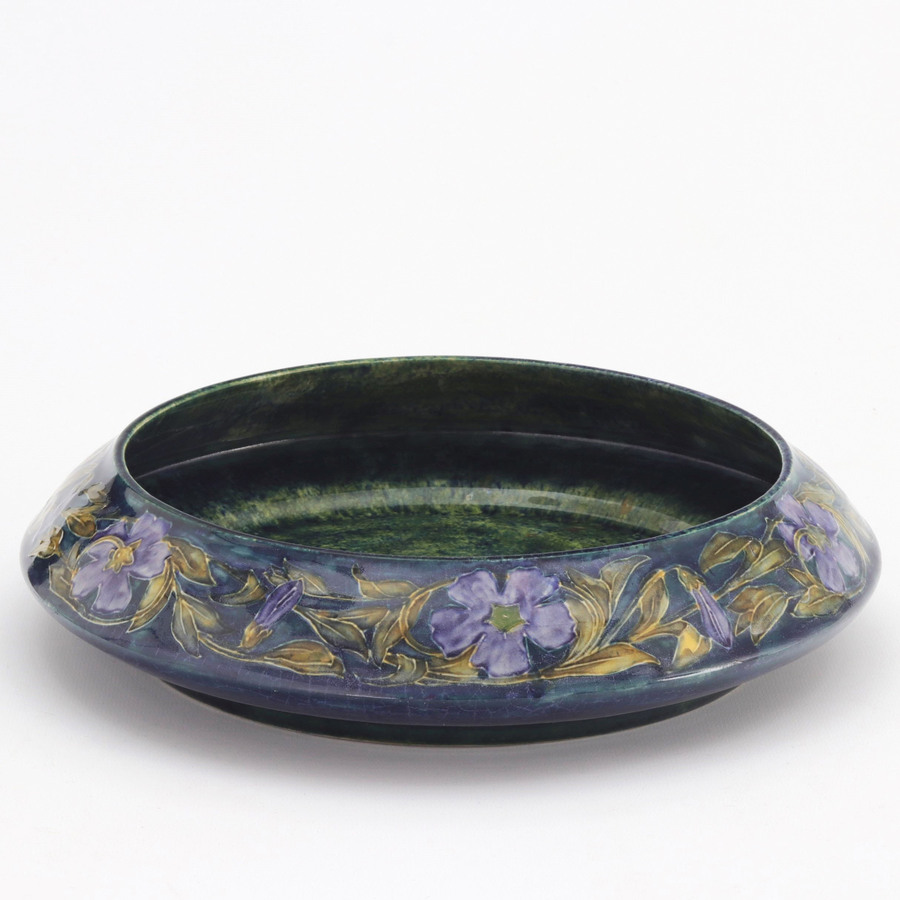 Arts & Crafts Morris Ware Bowl by George Cartlidge for Hancock & Sons c1920