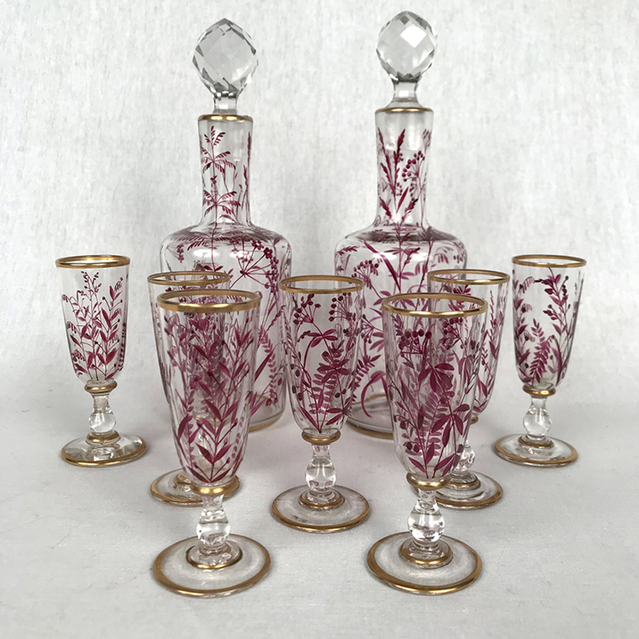 Antique DECANTER SET ANTIQUES.CO.UK