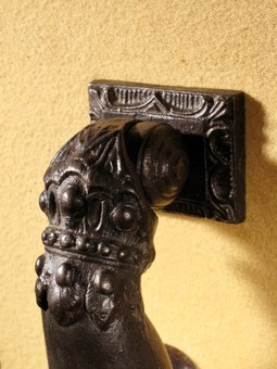 Antique An Original Victorian Period Cast iron Door Knocker.