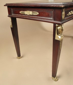 Antique A very decorative and useful French mahogany Bureau-Plat, (writing table)