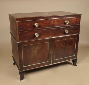 Antique Scottish Regency Mahogany Library Secretaire, Chest of Drawers, attributed to: WILLIAM TROTTER Edinburgh (1772-1833)