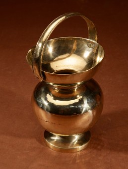 Antique A Small Brass Indian basket Circa 1900.