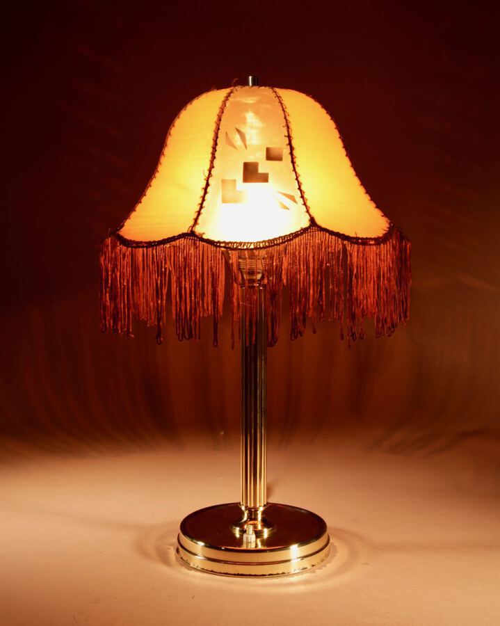 Antique Art Deco Cubism Very Interesting Table Lamp Circa 1920.