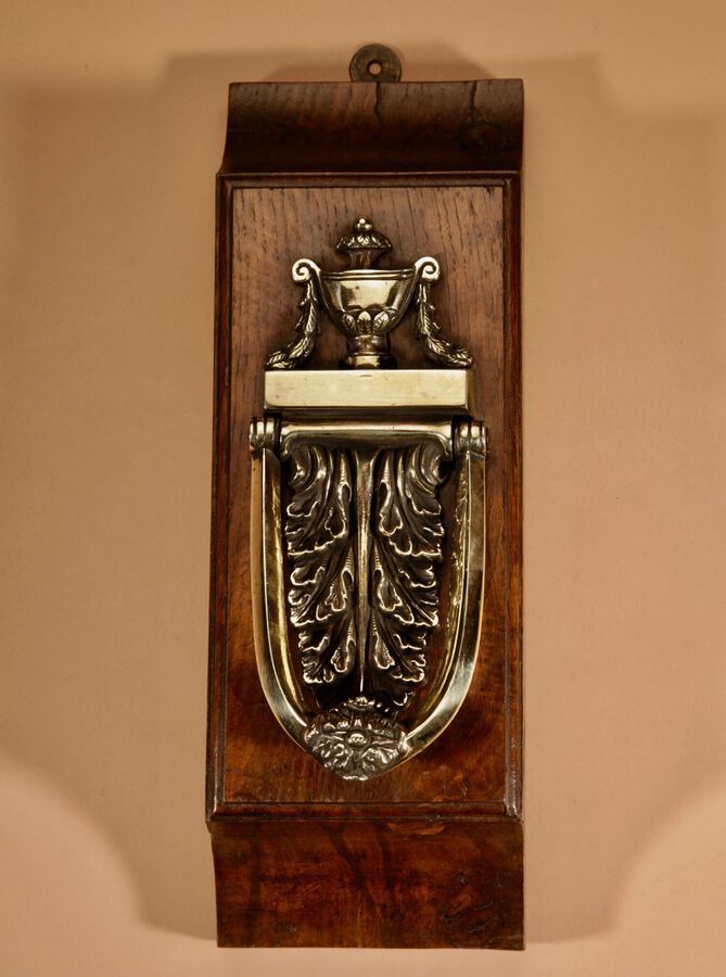 Antique Original Antique Louis Seize Brass Door Knocker.