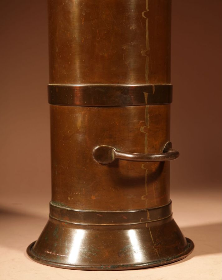 Antique Dutch Brass and Copper Milk Measure.