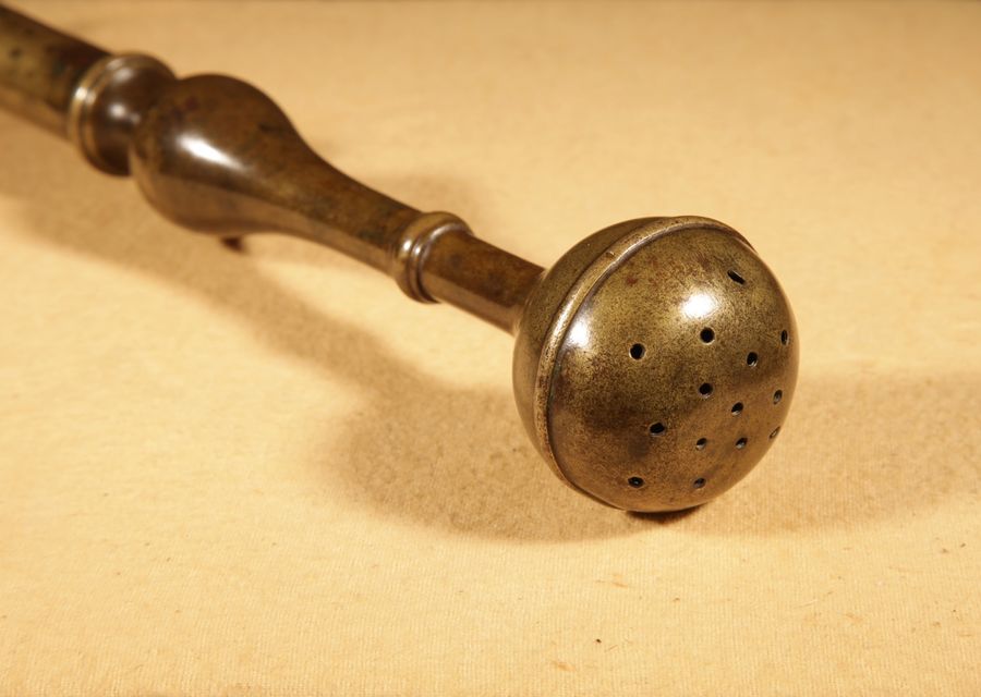 Antique Interesting Bronze Aspergillum (Holly Water Spreader) Continental 18th Century.