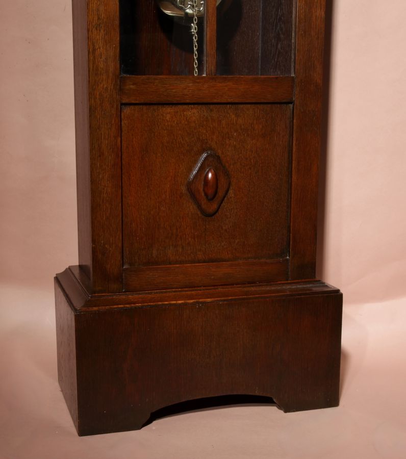 Antique Art Nouveau/ Art deco Kienzle Oak Longcase Clock Circa 1920.