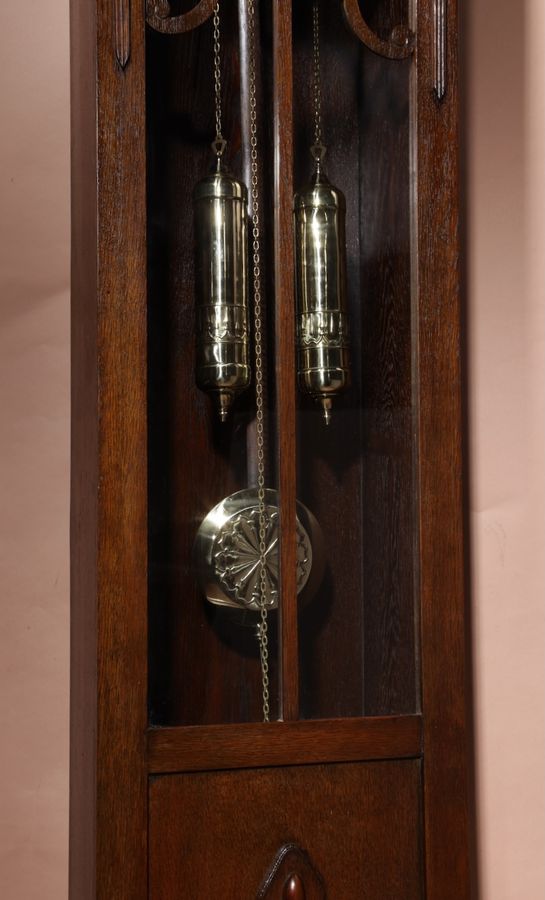 Antique Art Nouveau/ Art deco Kienzle Oak Longcase Clock Circa 1920.