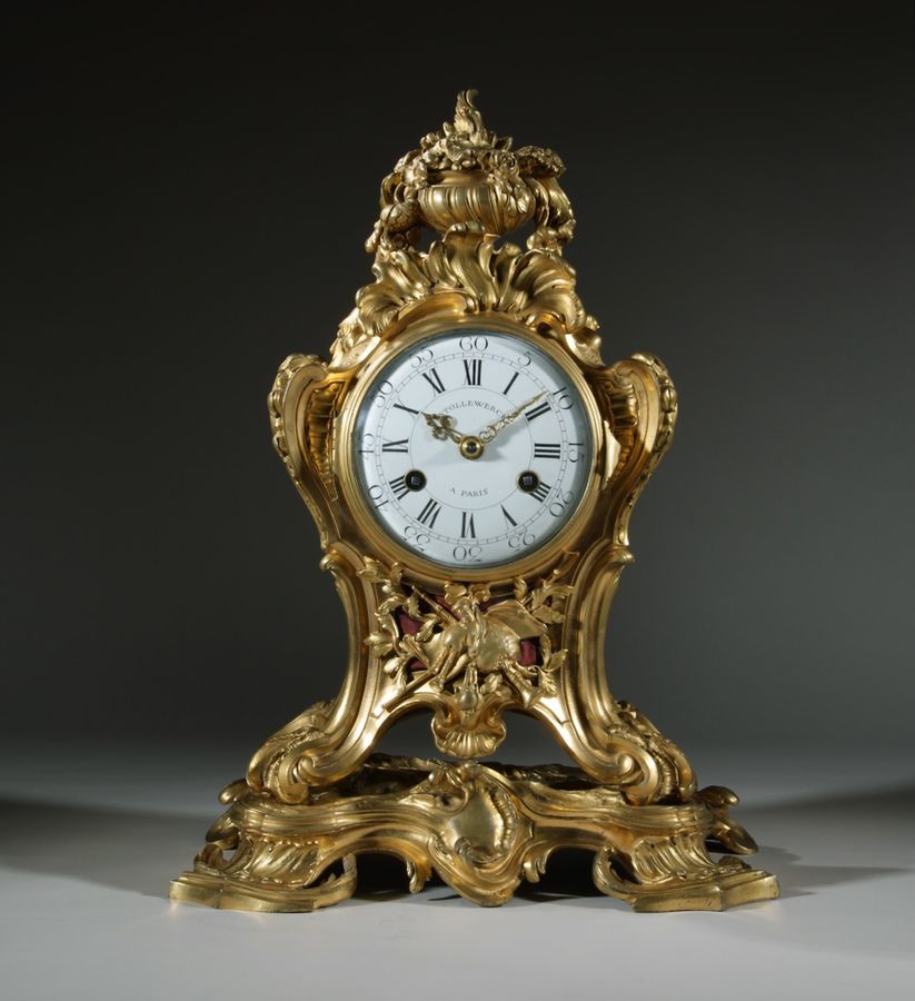 Antique   St. Germain Very Elegant and Important French Louis Quinze Pendule / Mantel Clock, Circa 1750