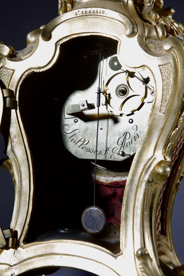 Antique   St. Germain Very Elegant and Important French Louis Quinze Pendule / Mantel Clock, Circa 1750