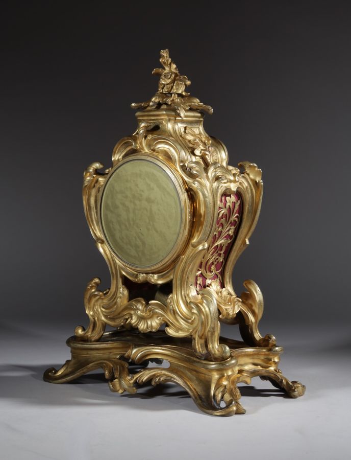 Antique Interesting Small Very Elegant French Louis Quinze Pendule / Mantel Clock, Circa 1750